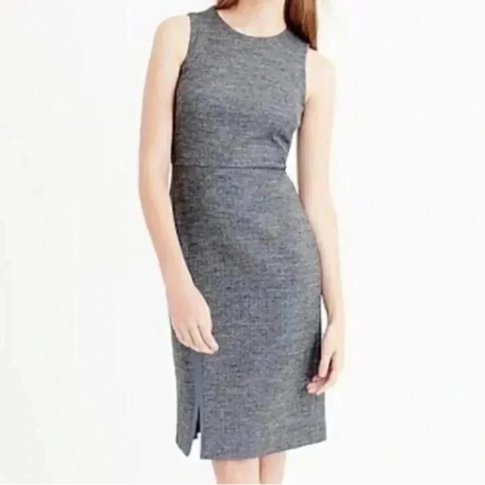 J. Crew Heather Gray Midi Dress